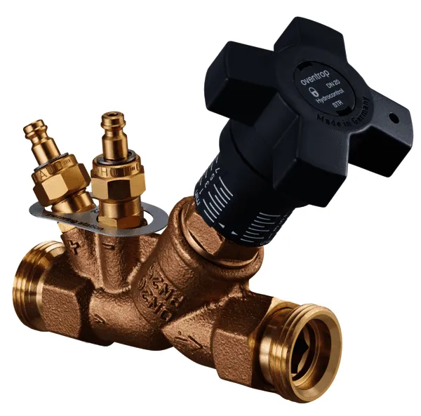 OVENTROP Strangventil "Hydrocontrol STR" f.Solar,DN20 LF,beids.Klemmringanschluss