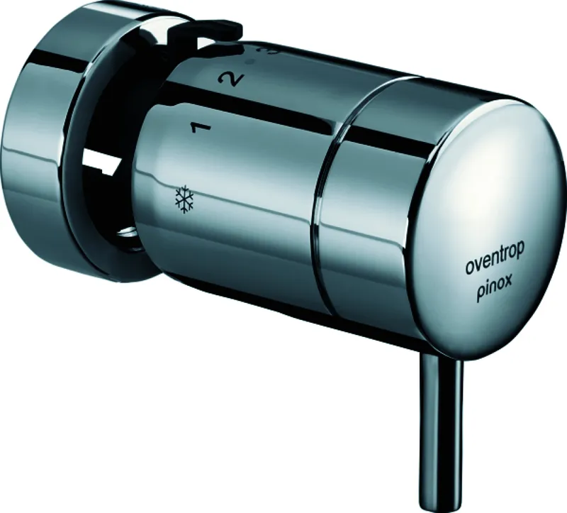 OVENTROP Design Thermostat "pinox D" verchromt, Klemmanschluss
