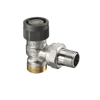 OVENTROP Thermostatventil "Baureihe A" DN15, G 3/4 AG x R 1/2 AG, Eck