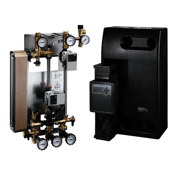 OVENTROP Station mit Wärmeübertrager Regusol X-Duo 25, 25 KW, mit HE-Pumpe