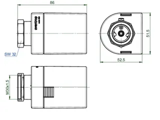 OVENTROP Elektronischer Heizkörper-Stellantrieb Aktor M CON B, für "R-Tronic" – Bild 3