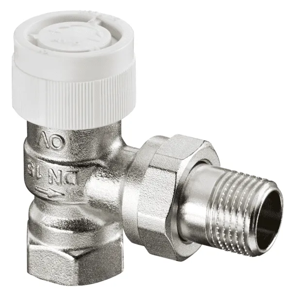 OVENTROP Thermostatventil M30x1,5 DN 10 Eck Baureihe AV9,mess.vern., 1183703