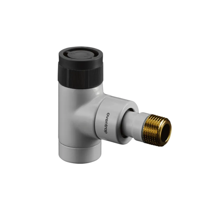 OVENTROP Thermostatventil "Baureihe EQ" DN15, Eck, weiss pulverbesch., 1163562