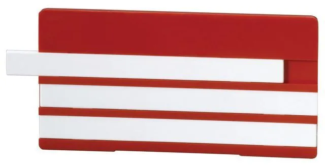 Simplex Bezeichnungsschild 3 Leerleisten 100 x 50mm Kunststoff orange
