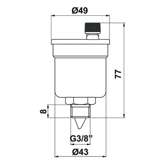 comfort-Solar-Schnellentlüfter DN 10 (3/8") – Bild 2