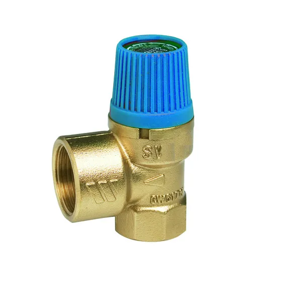 comfort-Membran-Sicherheitsventil Eck- form DN 15 (1/2") 6 bar aus Messing