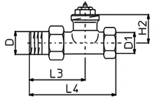 comfort-Thermostat-Ventilunterteil Typ AV 9 DN 20 (3/4") Durchgangsform – Bild 2