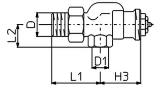 comfort-Thermostat-Ventilunterteil Typ AV 9 DN 15 (1/2") Axialform – Bild 2