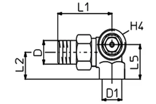 comfort-Thermostat-Ventilunterteil Typ AV 9 DN 15 (1/2") Winkeleck links – Bild 3