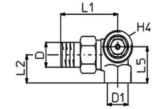 comfort-Thermostat-Ventilunterteil Typ AV 9 DN 15 (1/2") Winkeleck rechts – Bild 2