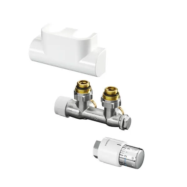 comfort-Multiblock-T-Anschluss-Set Eckform weiß