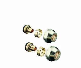 comfort-Klemmringverschraubung für Kunststoffrohr 2 Stück 17x2,0mm