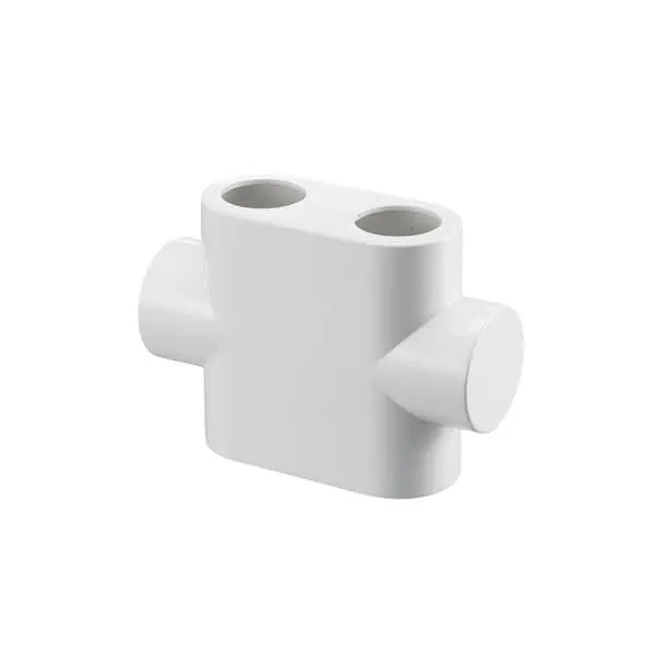 comfort-Abdeckung für Multiblock-T Durchgangsform weiß