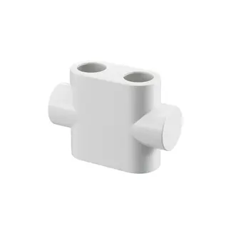 comfort-Abdeckung für Multiblock-T Durchgangsform weiß