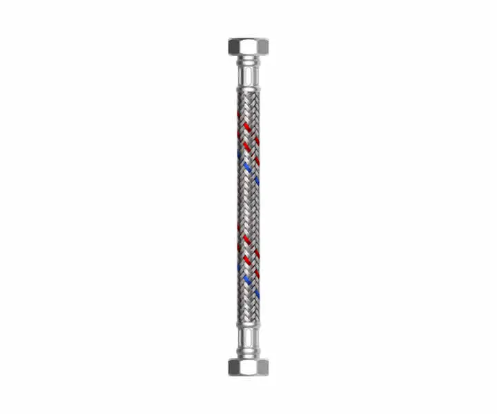 comfort-Flexibler Schlauch Edelstahlumf. DVGW ÜM/ÜM DN 20 (3/4")x700x18mm