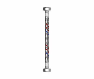 comfort-Flexibler Schlauch Edelstahlumf. DVGW ÜM/ÜM DN 15 (1/2")x700x13mm