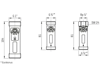Taco Setter Inline Regulierventil DN 20 8-30 l/min, Nr. 223.1302.000
