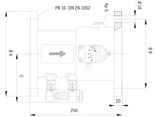 Taconova Regulierventil SETTER Bypass Flansch DN65 60-325l/min, 223.2151.000 – Bild 3