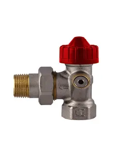 Gampper VarioQ Thermostat-Ventil 1/2"Eck vernickelt M30x1,5 S, Nr. 181120101