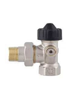 Gampper VarioQ Thermostat-Ventil 3/4"Eck vernickelt M30x1,5 M, Nr. 181230101