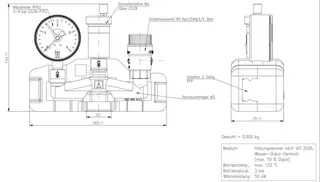 comfort-Kesselsicherheitsgruppe KSG DN 25 (1") bis 50 kW mess., 77511 – Bild 2