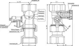 comfort-Kappenventil DN 25 (1") aus messing, 77567 – Bild 2
