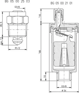 comfort-Schnellentlüfter mit Montage- ventil DN 15 (1/2"), 77013 – Bild 2