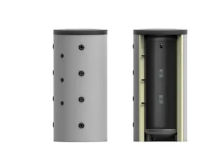 comfort-Pufferspeicher Typ PS 825 ohne WT mit Isol.+ Folienmantel weiß