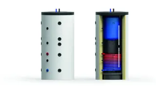 comfort Puffer-Trinkwasser-Speicher mit 1 WT, PTS-1W 600 weiss