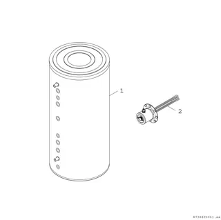 BOSCH Wärmepumpenspeicher STORA CST 500 Kombi-Schichtspeicher, 1830x810, 538 L – Bild 2