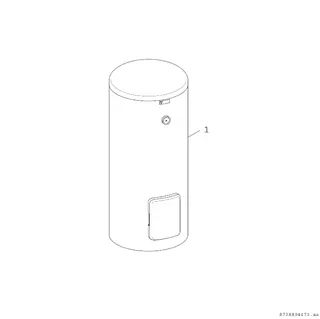BO Wärmepumpenspeicher STORA WH 290 LP1B 1294x700, 277 L, silber – Bild 2