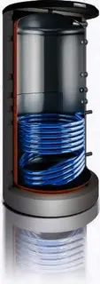 BO Pufferspeicher STORA BS 750-6 ER 1 B 1820x1030, 750L, silber, Solarwärmetaus.