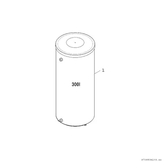 BOSCH Pufferspeicher STORA BH 300-5 K1 B für Wärmepumpen, 1495x670, 300 L, silber – Bild 2