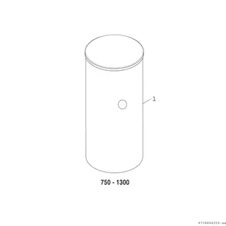 BO Pufferspeicher STORA B 1000-6 ER 1 B 2295x1030, 965 L, silber, Schichtladung – Bild 2