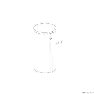 BOSCH Solar-Warmwasserspeicher CS 750 C 2040x950, 741 L, weiß, Tank-in-Tank – Bild 2