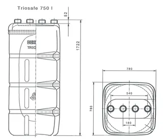 Dehoust Doppelwandiger Sicherheits Tank TrioSafe 750 Plus, Nr. 961501 – Bild 2