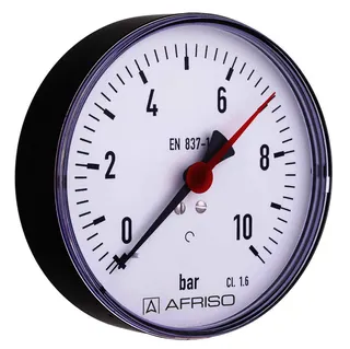 Rohrfedermanometer RF 100 G 1/4" Anschluss hinten, 100mm 0-16bar