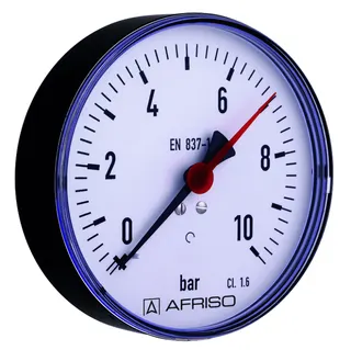 Rohrfedermanometer RF 100 G 1/4" Anschluss hinten, 100mm 0-16bar – Bild 2
