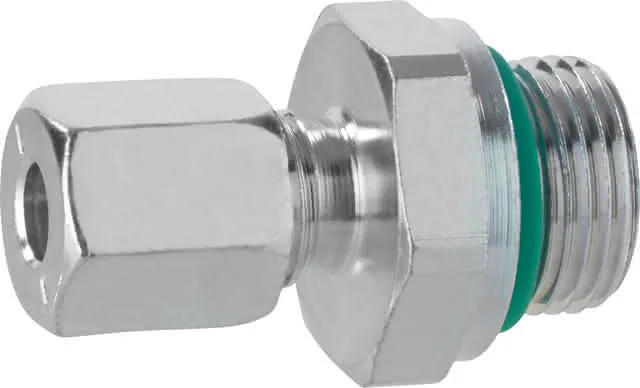 GOK Verschraubung GELRB 6 x G3/8 kurz mit O-Ring, Nr. 1306205