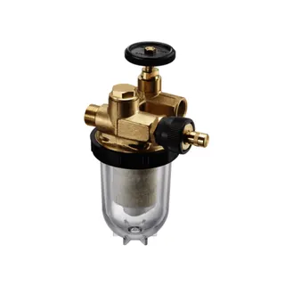 Oventrop Heizölfilter 3/8"Einstrang Filz einsatz+Rücklaufzuführung, 2122503 – Bild 2