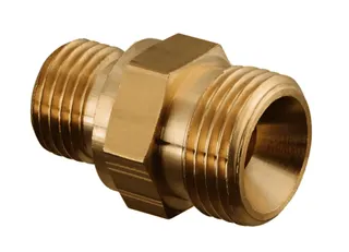 Oventrop Doppelnippel beiderseits Innenkonus 3/8"x3/8", Nr. 2080051 – Bild 2
