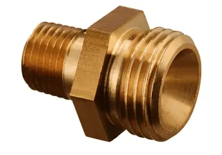 Oventrop Doppelnippel zur Verb.Schlauch/ Brenner 3/8"xNPT 1/4", Nr. 2080252