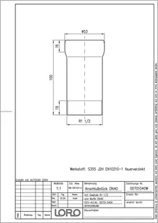 LORO-X ANSCHLUßST.A-GEW.1 1/2 ZOLL U.MUF FE DN 40 – Bild 2