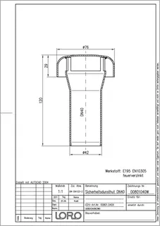 LORO-X SICHERHEITSDUNSTHUT DN 40 – Bild 2