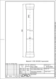 LORO-X ROHR 2 MU.O.IBESCH.500 MM DN 50 – Bild 2