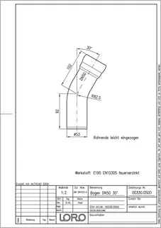 LORO-X BOGEN 30 GRAD O.IBESCH.DN 50 – Bild 2