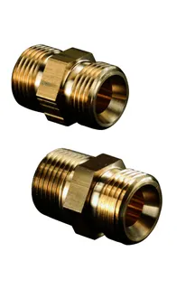OVENTROP Doppelnippel "Ofix-Oil" 1/4"AG x 3/8"AG, beiderseits Innenkonus