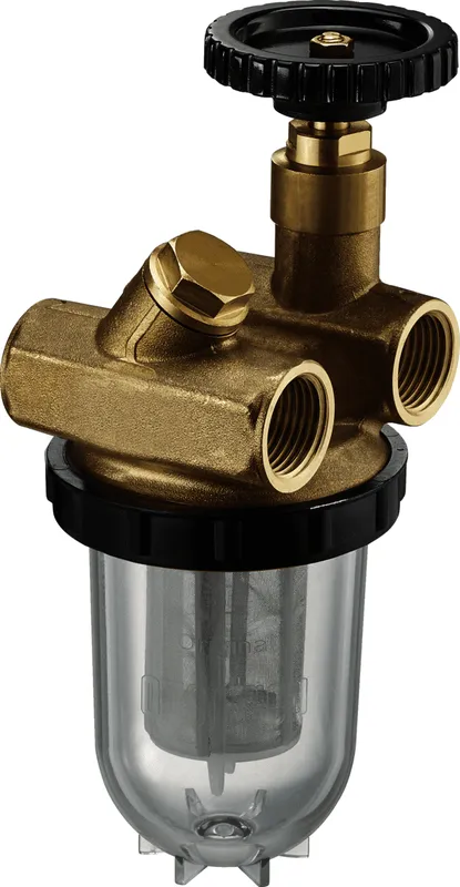 OVENTROP Heizölfilter-Zweistrang"Oilpur" DN15, 1/2"IG,Saugbetr.,Nickel 100-150 my