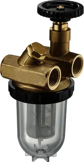 OVENTROP Heizölfilter-Zweistrang"Oilpur" DN15, 1/2"IG,Saugbetr.,Nickel 100-150 my