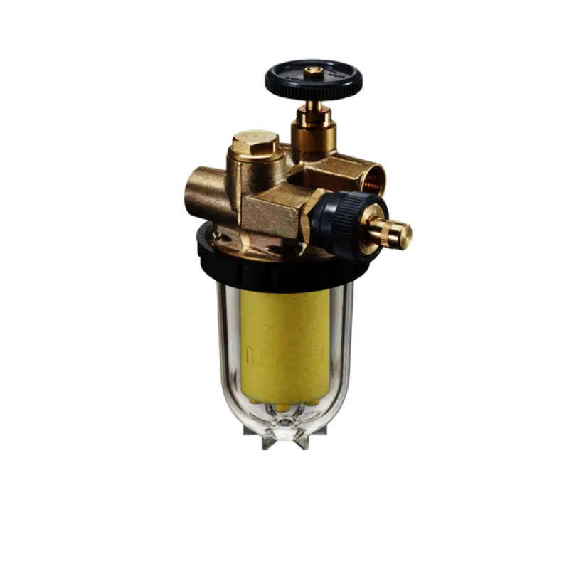 OVENTROP Heizölfilter-RL-Zuführ."Oilpur" DN10,3/8"IG, Saugbetr., Entlüft., Nickel
